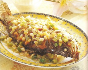 Mandarin Fish with Mashroom & Ginger