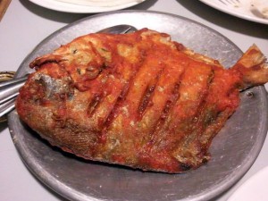 Fried Pomfret