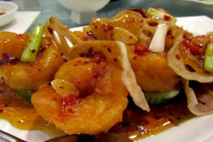 Sze-Chuan Prawn With Garlic Sauce