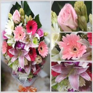 Soft Pink Gerbera Flower Bouquet