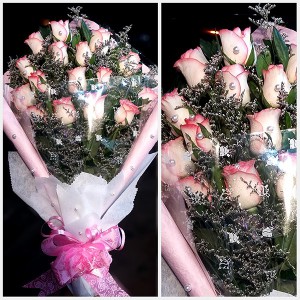 Light Pink Rose Flower Bouquet