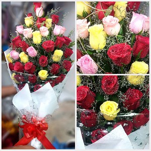 Mixed Rose Flower Bouquet