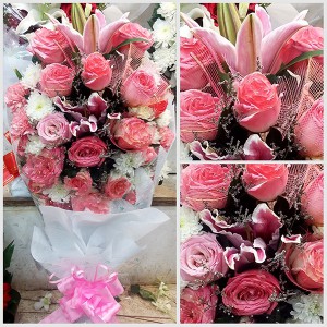 Pink Rose Bouquet