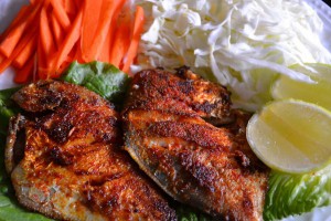 Pomfret Fry/Curry