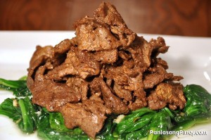 Beef With Oyster Sauce