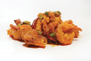 Dry Red Chili Prawn