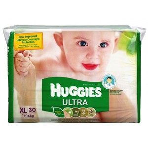 Huggies Ultra Diapers XL 30 Pieces ( 11-16 Kg)