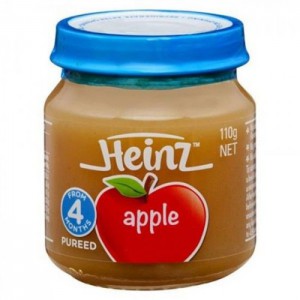 HEINZ PUREED APPLE 110GM