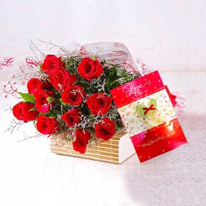 Red Forever with Valentine Card