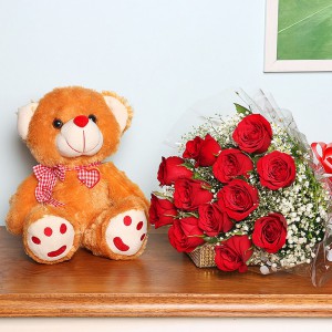 Forever Yours - Rose & Teddy Combo