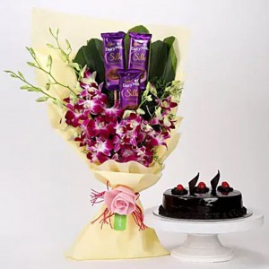 Orchid Chocolate Bouquet