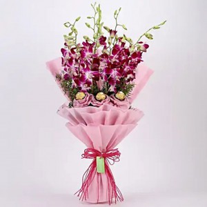 Chocolaty Orchids Bouquet