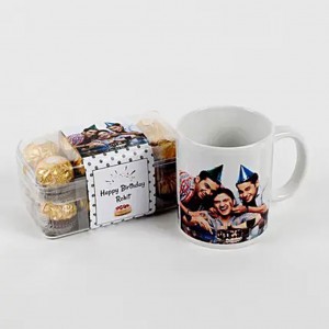 Personalised Mug & Ferrero Rocher Combo