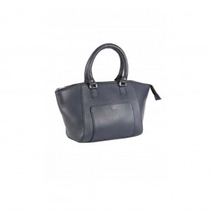 Charcoal Grey Leather Bag