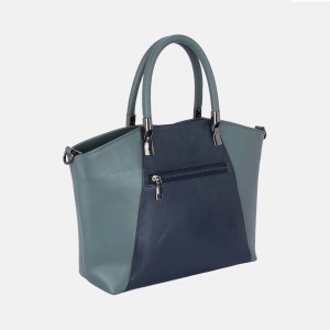 Sage Grey Leather Bag