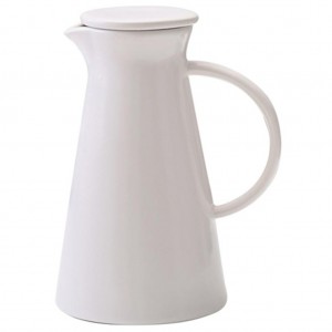 1300ML Ceramic Water Jug Office Cold Hot Water Jar Tea Pot Heatproof Drink Dispenser Drinkware White