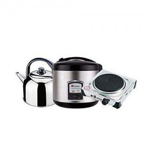 Miyako Kitchen Essentials : Rice Cooker + Electric Kettl + Electric Hot Plate