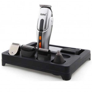 KM-680A 8 in 1 Rechargeable Shaver and Trimmer - Black
