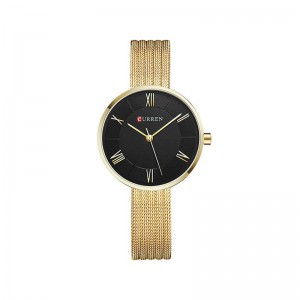 Curren Golden Black Dial Women’s Watch
