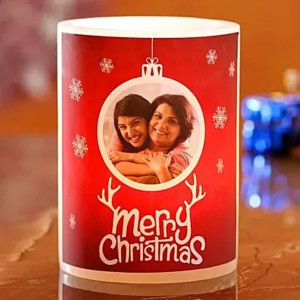 Bright Merry Christmas Hollow Candle