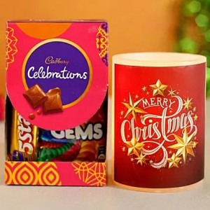 Festive Christmas Candle Celebrations Chocolates