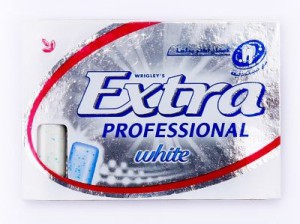 EXTRA PROFESSIONAL GUM WHITE 10 PIECES