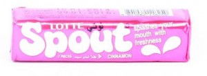 LOTTE SPOUT GUM CINNAMON 23.80GM 2 PACKETS