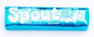 LOTTE SPOUT GUM PEPPERMINT 23.80GM 2 PACKETS