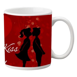 Valentine Kiss Day Printed Mug
