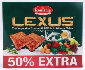 lexus vgetables crackers