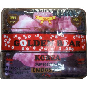 Golden bear blanket