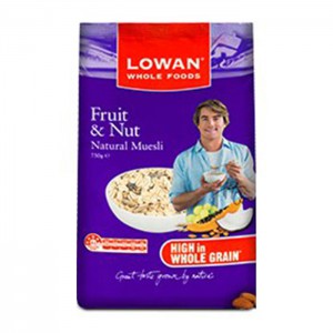 LOWAN FRUIT & NUT MUESLI 750G
