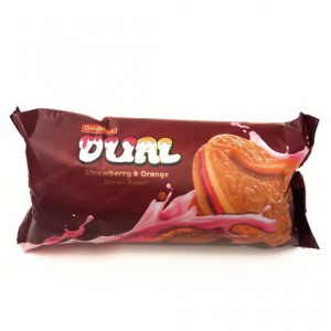 Gold Mark Dual Strw.Orange Biscuits 90g