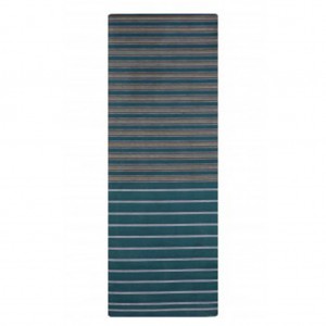 Deep Teal Striped Hand Loomed Addi Cotton Lungi