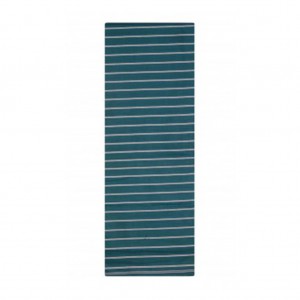 Deep Teal Striped Hand Loomed Addi Cotton Lungi