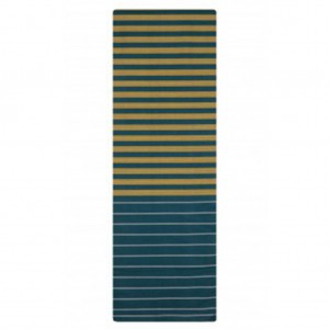 Deep Teal Striped Hand Loomed Addi Cotton Lungi