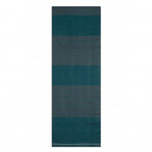 Deep Teal Striped Hand Loomed Addi Cotton Lungi