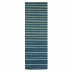 Deep Teal Striped Hand Loomed Addi Cotton Lungi