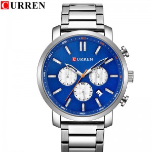 Curren Watches Calendar Watch Men Luxury Stainless Steel Bracelet