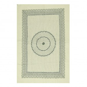 Pastel Yellow Embroidered Cotton Baby Kantha