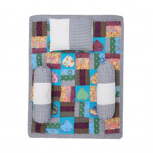 Multicolour Appliquéd and Embroidered Voile Baby Carrier Set