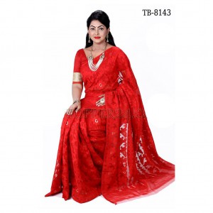 Soft Moslin Jamdani Saree