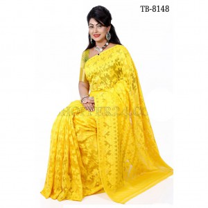 Soft Moslin Jamdani Saree
