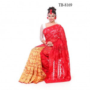 Soft Moslin Jamdani Saree