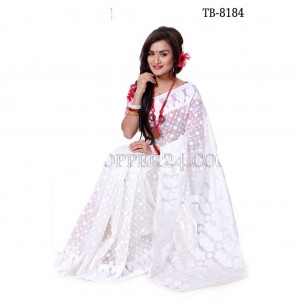 Soft Moslin Jamdani Saree