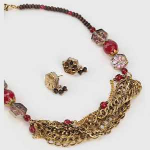 Stone and Beads Necklace Set