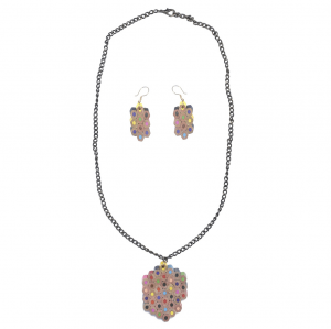 Multicolour Pencil Necklace Set