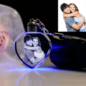 Customize crystal love keyring