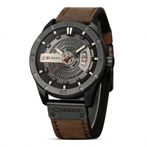 Leather Analog Watch for Men