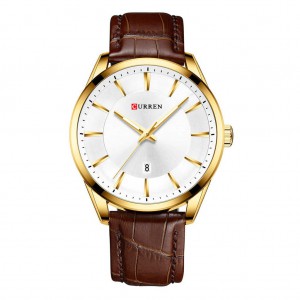 Quartz Watches for Men Leather Strap Male Wristwatches Top Luxury Brand Business Men's Clock